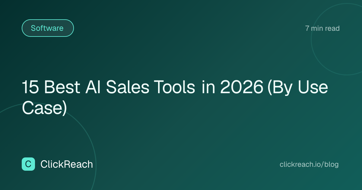 15 Best AI Sales Tools in 2026 (By Use Case)