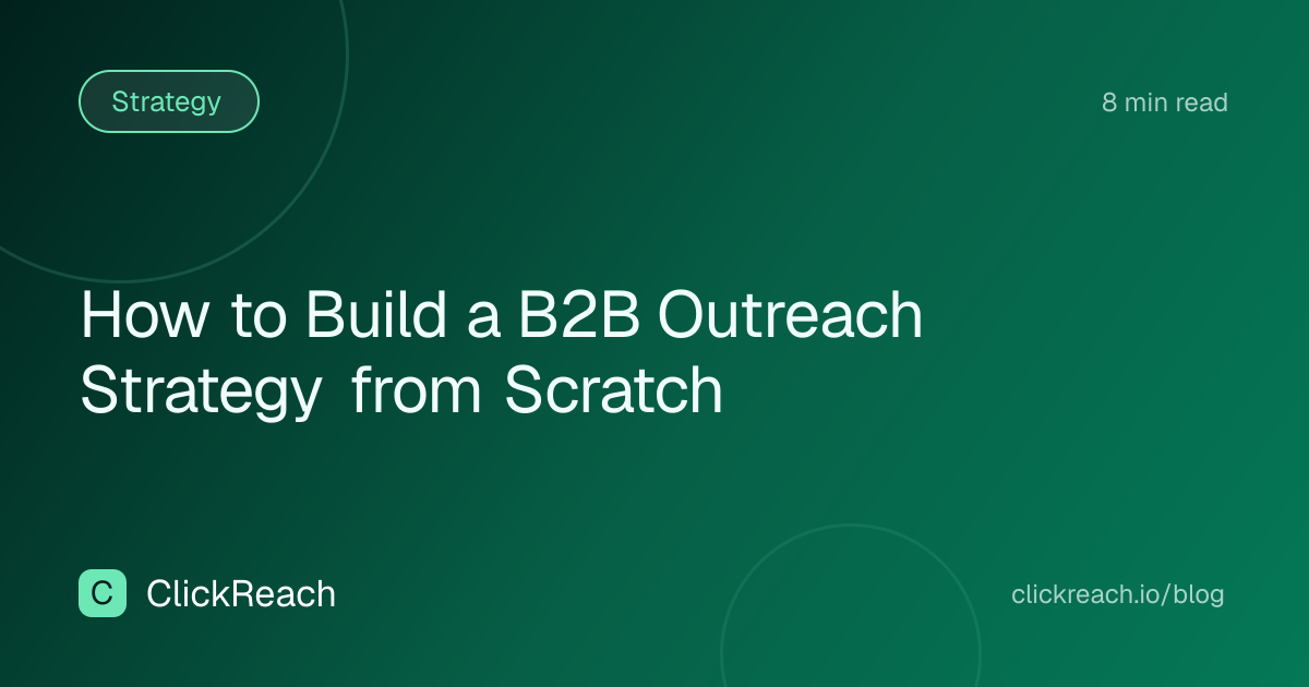 How to Build a B2B Outreach Strategy from Scratch