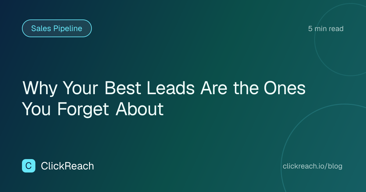 Why Your Best Leads Are the Ones You Forget About