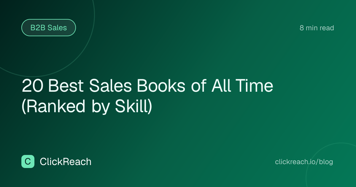 20 Best Sales Books of All Time (Ranked by Skill)