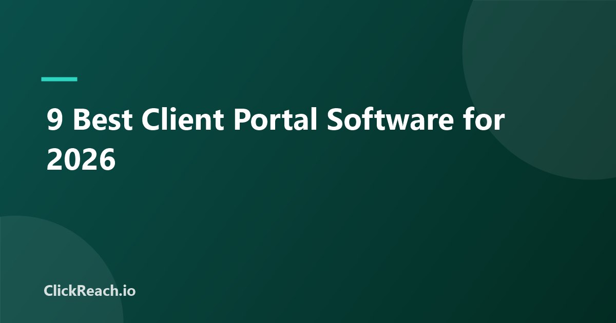 9 Best Client Portal Software for 2026