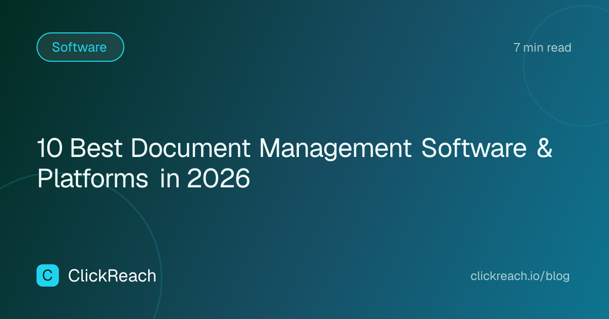 10 Best Document Management Software & Platforms in 2026