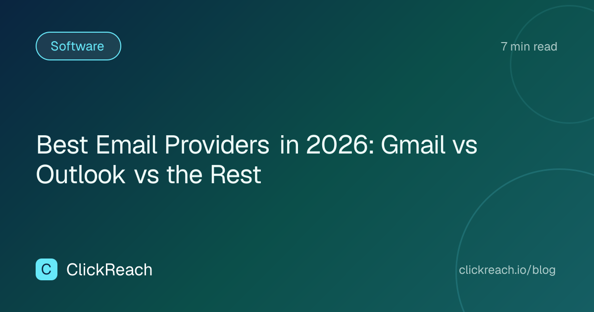 Best Email Providers in 2026: Gmail vs Outlook vs the Rest