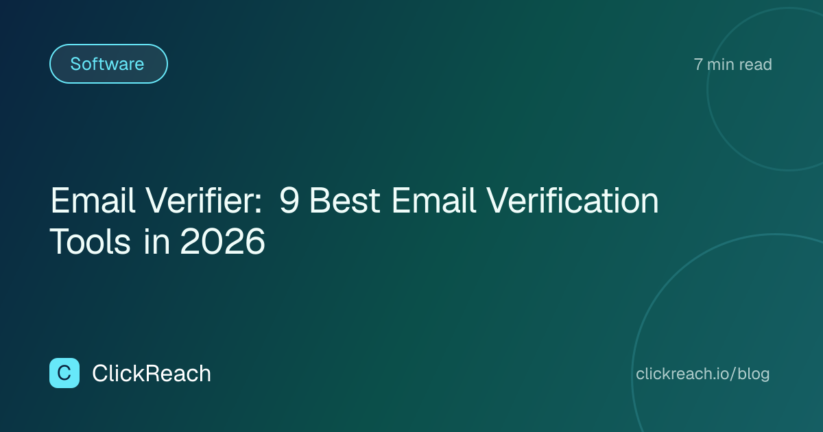 Email Verifier: 9 Best Email Verification Tools in 2026
