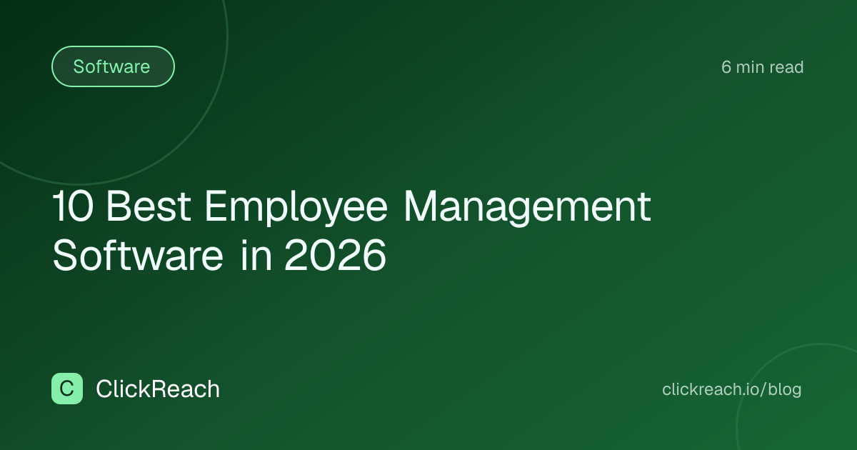 10 Best Employee Management Software in 2026
