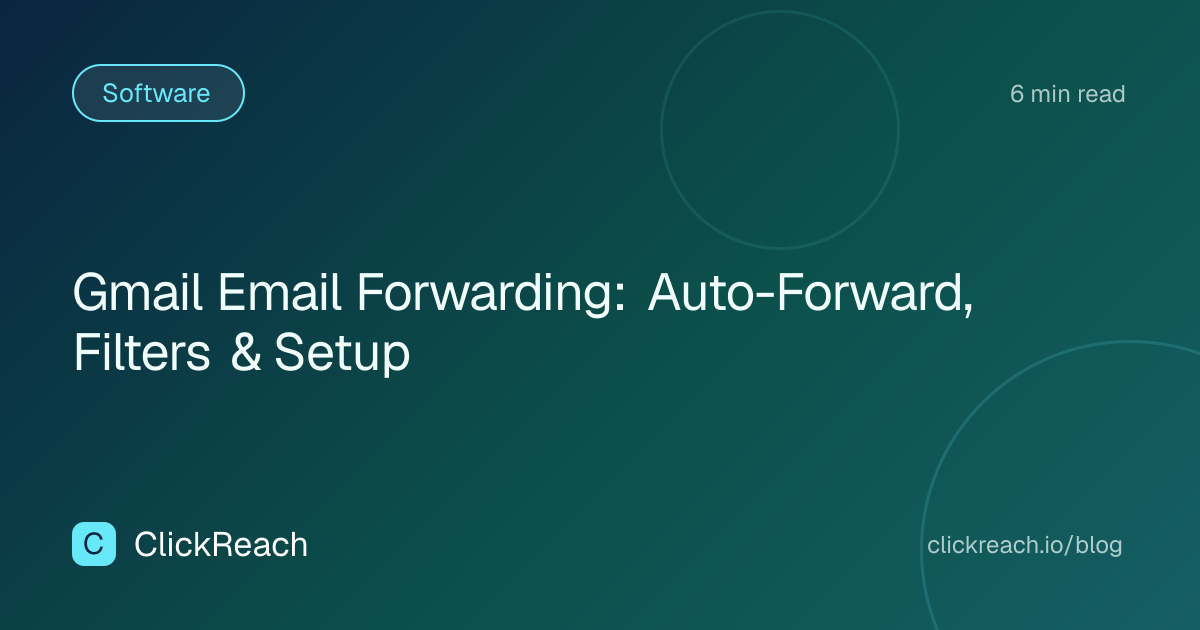 Gmail Email Forwarding: Auto-Forward, Filters & Setup