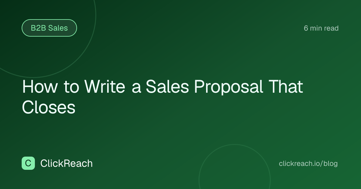 How to Write a Sales Proposal That Closes