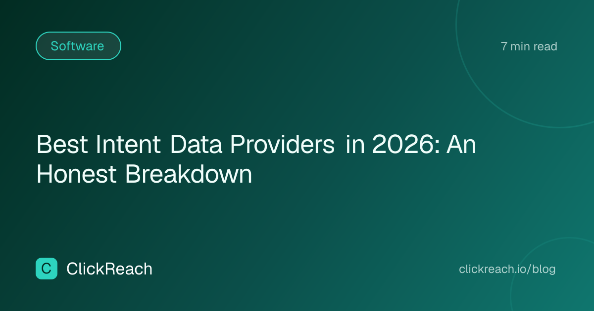 Best Intent Data Providers in 2026: An Honest Breakdown