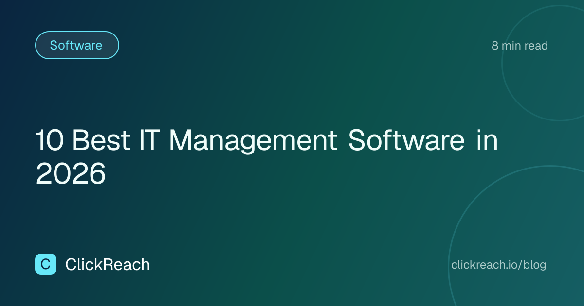 10 Best IT Management Software in 2026