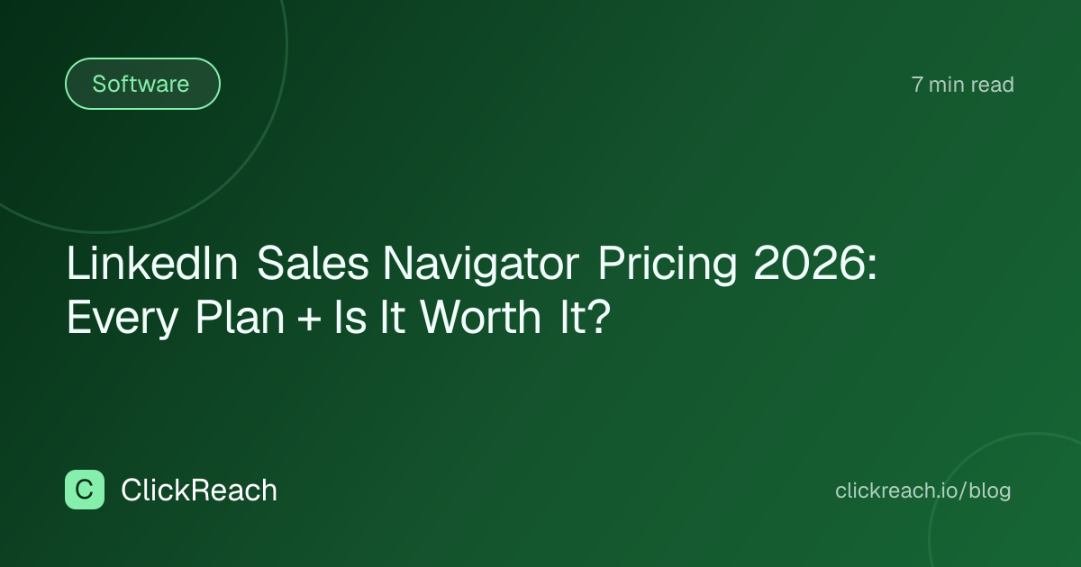 LinkedIn Sales Navigator Pricing 2026: Every Plan + Is It Worth It?