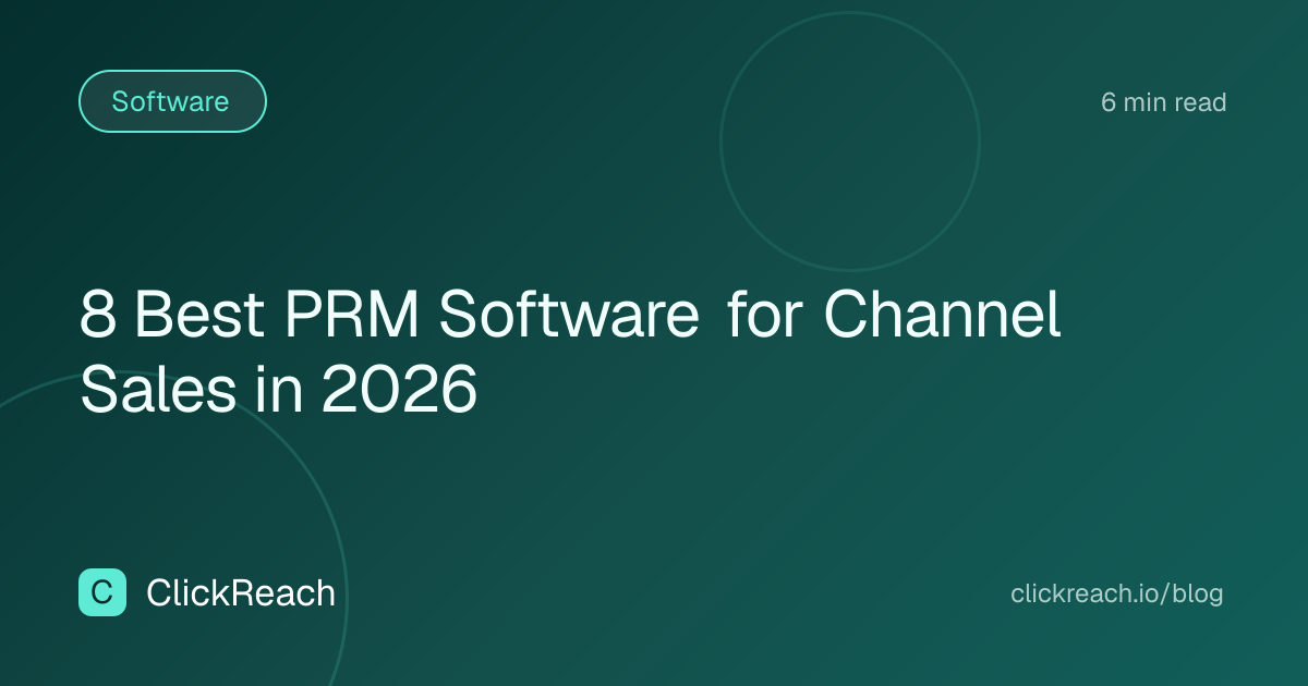 8 Best PRM Software for Channel Sales in 2026