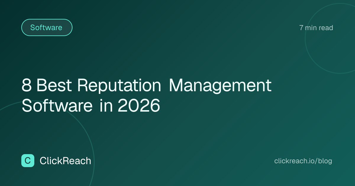 8 Best Reputation Management Software in 2026