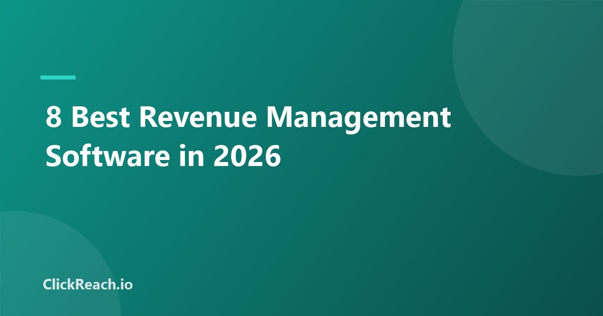 8 Best Revenue Management Software in 2026