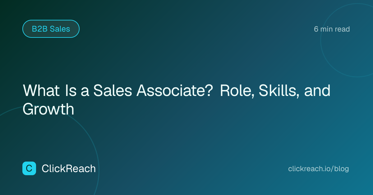 What Is a Sales Associate? Role, Skills, and Growth