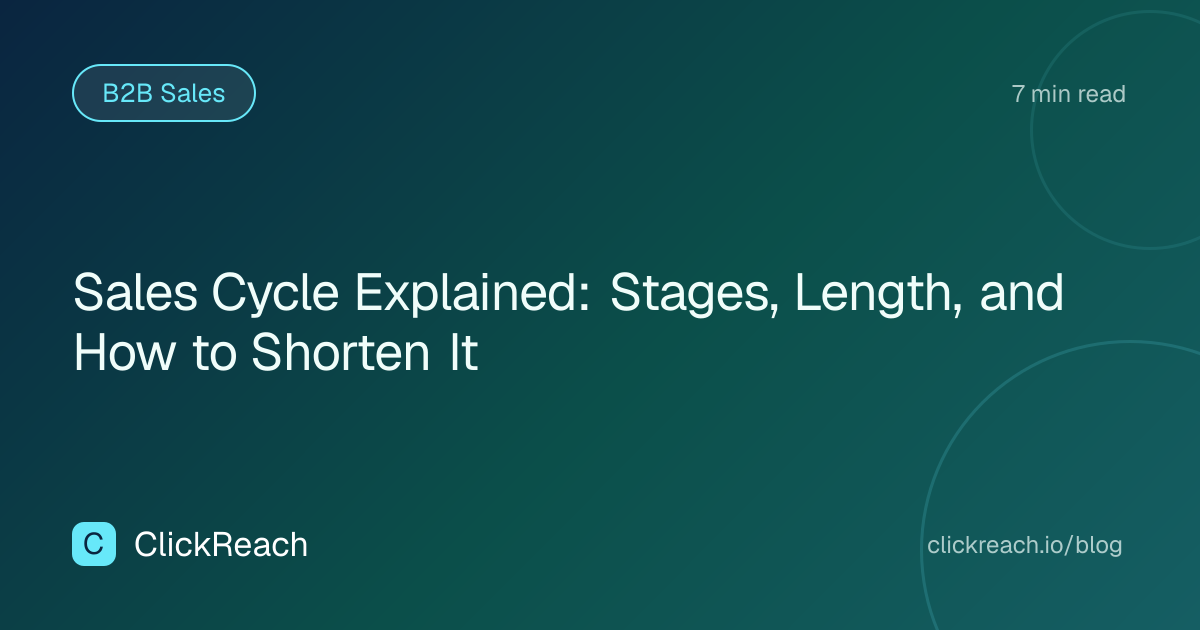Sales Cycle Explained: Stages, Length, and How to Shorten It