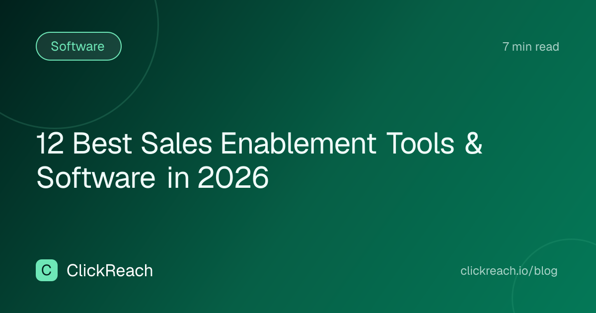 12 Best Sales Enablement Tools & Software in 2026