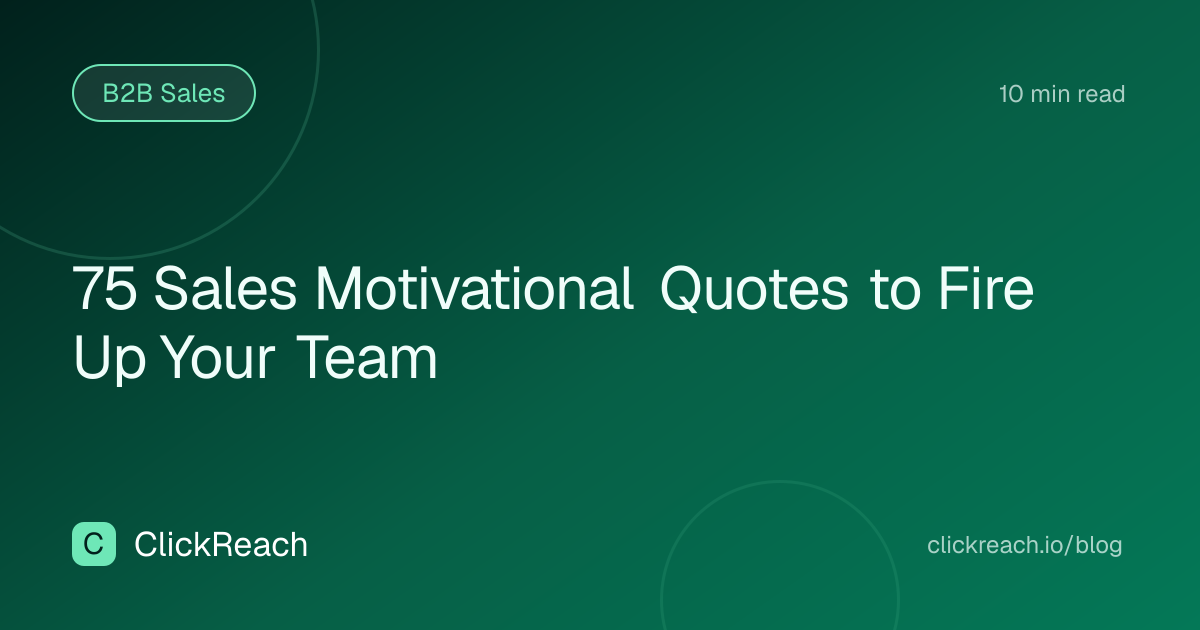 75 Sales Motivational Quotes to Fire Up Your Team