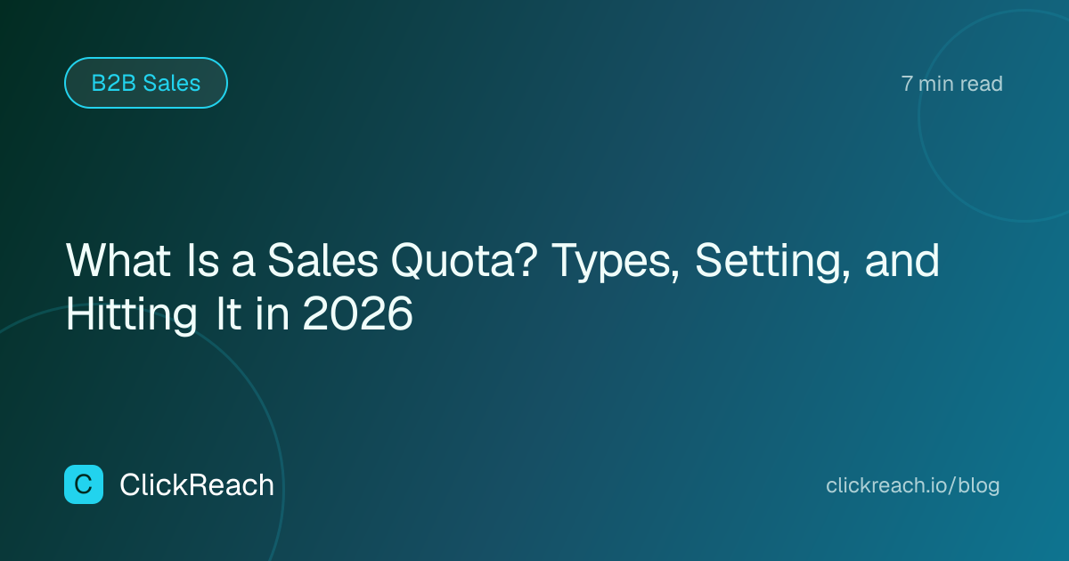 What Is a Sales Quota? Types, Setting, and Hitting It in 2026
