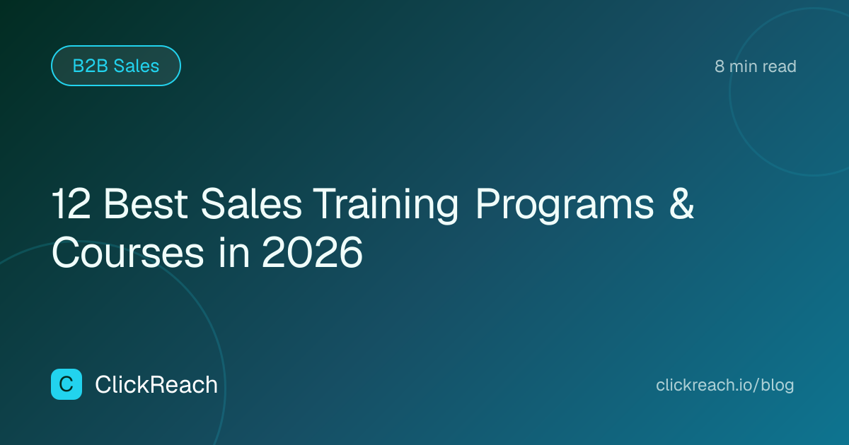 12 Best Sales Training Programs & Courses in 2026